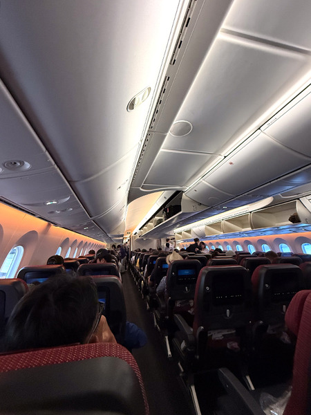 【4月ハワイのラスト記事】JAL JL073便 ホノルル〜羽田 帰国便の機内食とフライト|最後尾の左側座席を選んでみたメリット・注意点は・・・