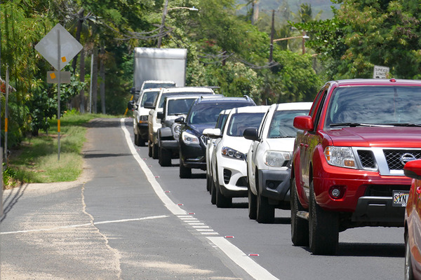 ラニアケアビーチにできた駐車場 5