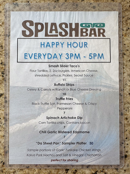 SPLASH BARのハッピーアワー 05