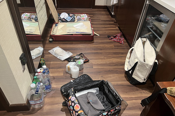 帰りのパッキング