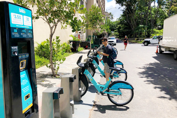 ハワイのレンタル自転車BIKIはとても便利 4