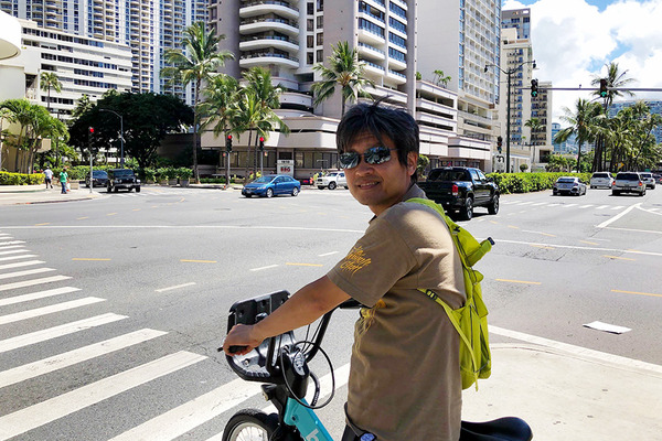ハワイのレンタル自転車BIKIはとても便利 5