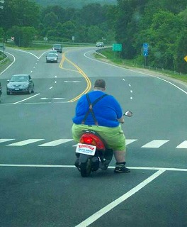 バイクがかわいそう・・