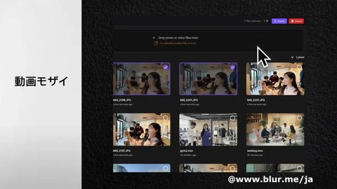 動画モザイク 4
