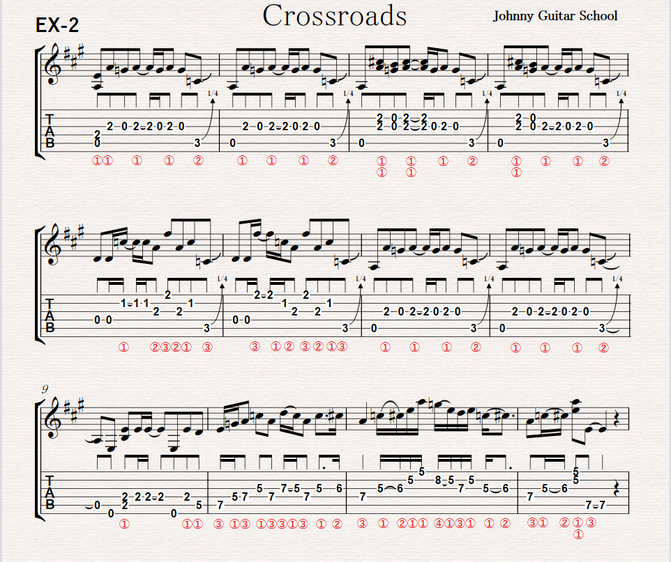 ギター上達の秘訣・応用編【Eric Clapton（Cream）/Crossroads