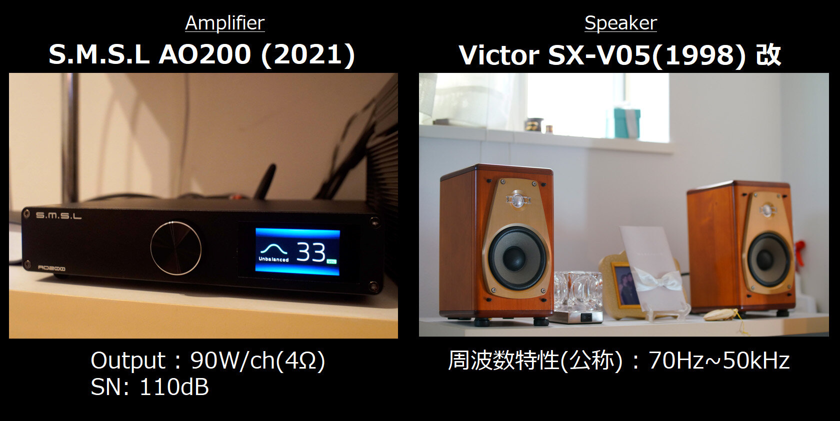 S.M.S.L AO200とアンプ比較 : On Age Audio