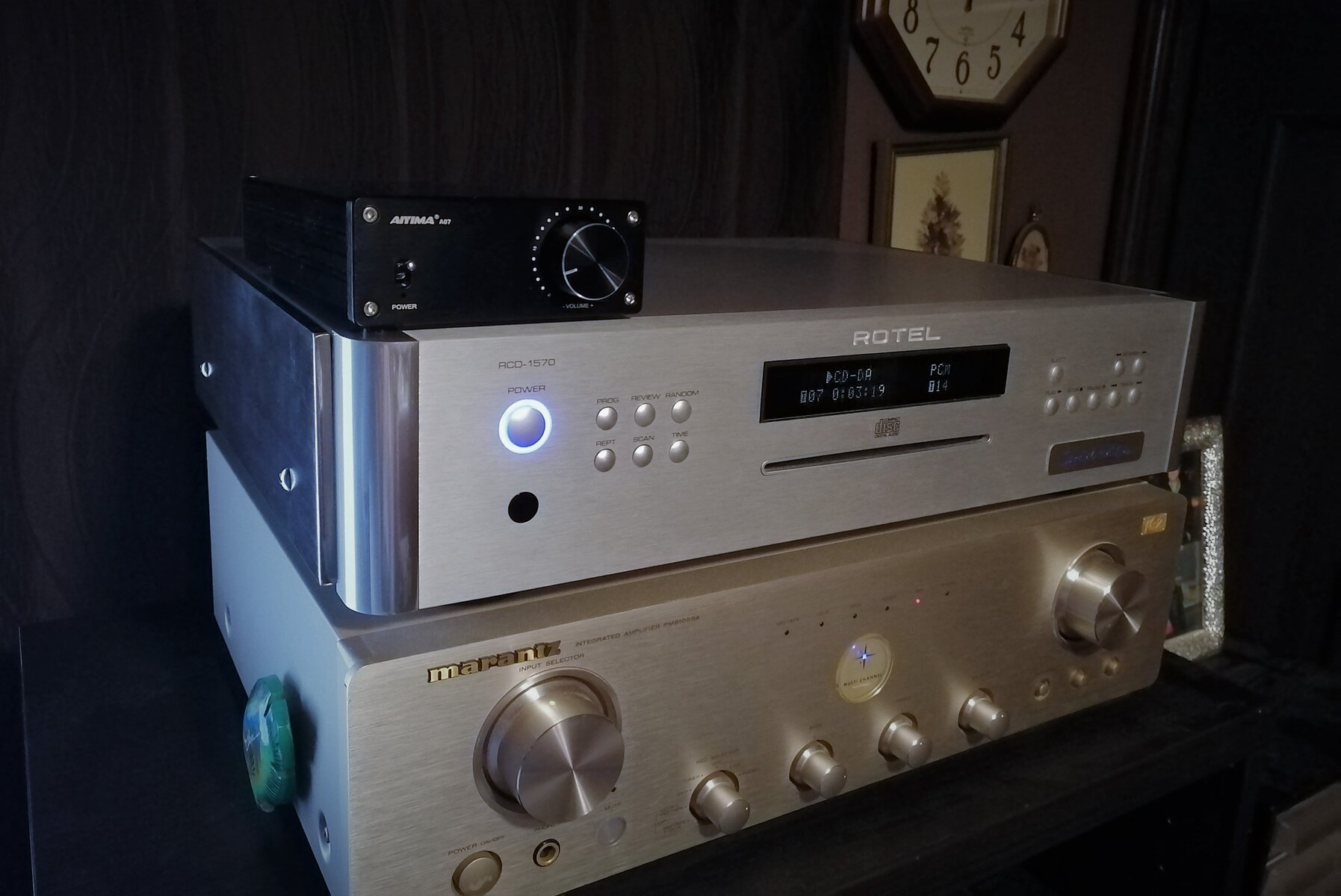 Aiyima A07 と Onkyo A-911M : On Age Audio