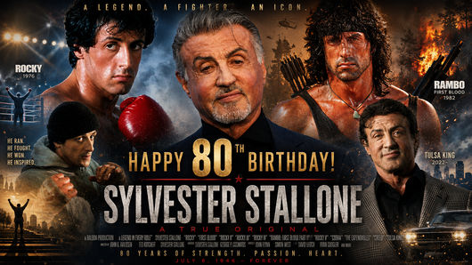 6338：ランボー像のポストカード : SYLVESTER STALLONE'S MEMORABILIA