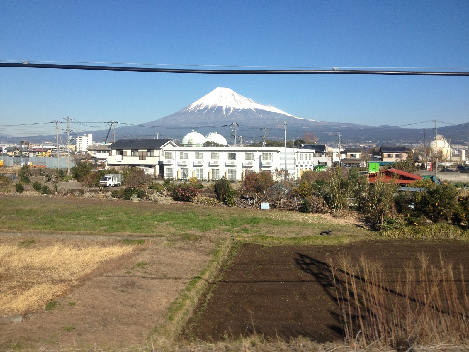 あらかわ交通ノート とっておきクリスマス 静岡県の東海道線から見た富士山