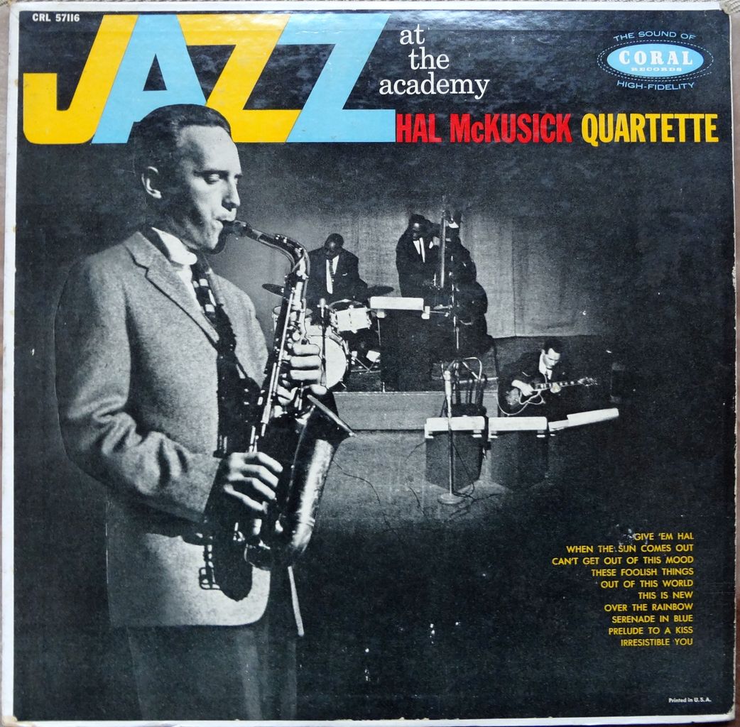 【ジャズ】Hal McKusick ★ジャズ通に人気の隠れ名盤 INTELLECTUAL & COOL / HAROLD WILFRED (HAL) McKUSICK : original