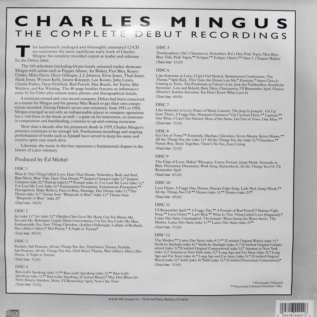 ☆チャールズ・ミンガス マックス・ローチ☆The Debut Label