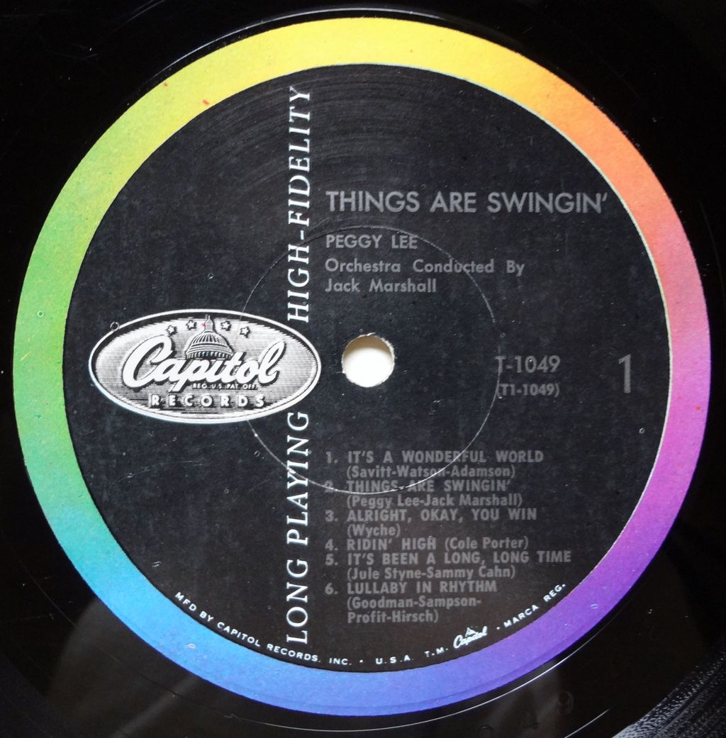 ラテン・ア・ラ・リー ペギーの歌うミュージカル・ヒット LP