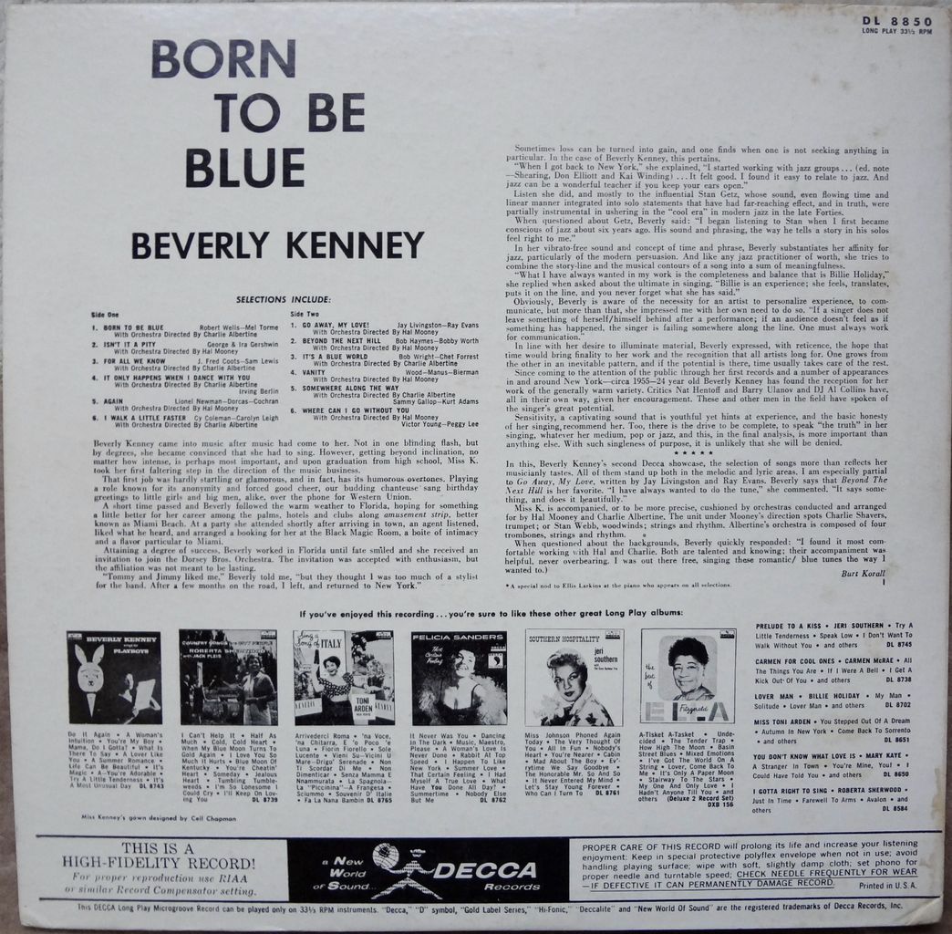 BEVERLY / KENNEY  KELLY : original-jazzville/jojoのブログ