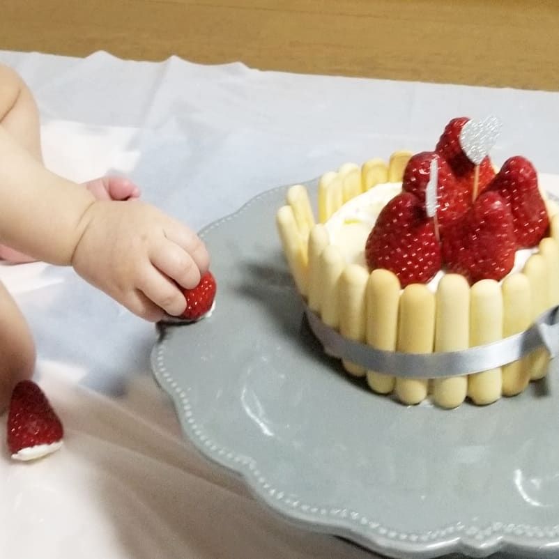 イベント 娘一歳の誕生日 スマッシュケーキに挑戦 Jolielog