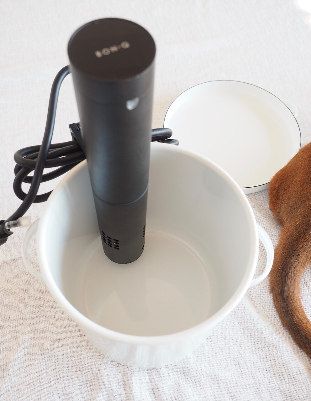 低温調理器BONIQボニーク 2.0 BLACK＋寸胴鍋 BONIQのコンテナが