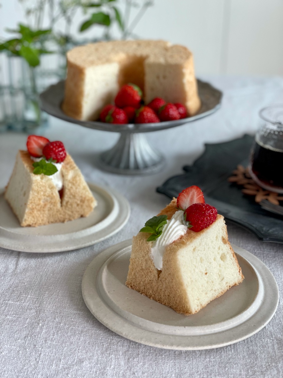 失敗 のエンゼルフードケーキ いちごを飾ったら可愛くなってそこそこ美味しく食べられました おうちごはんとおかしとねこ Powered By ライブドアブログ