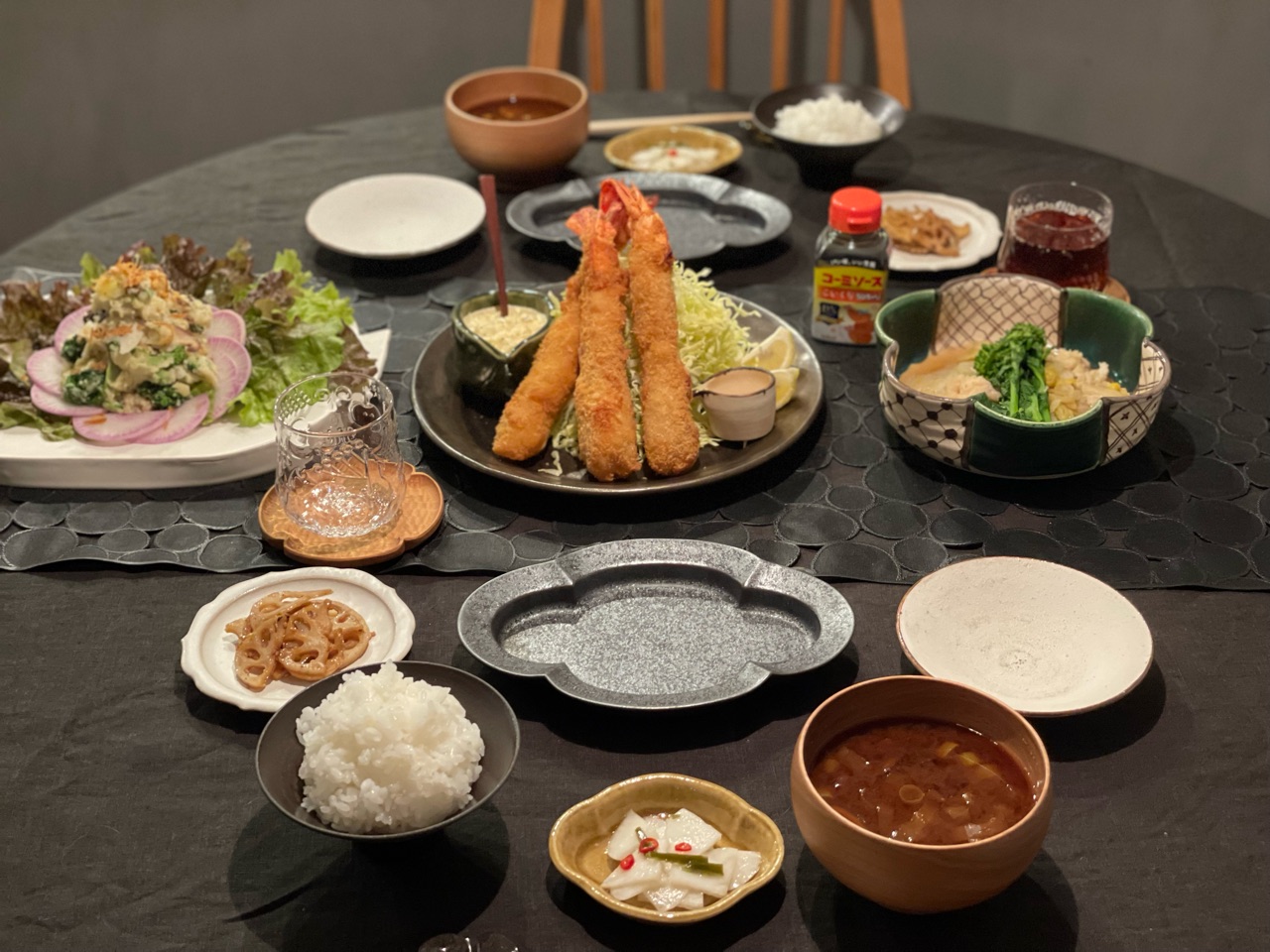 超特大エビフライの夜ごはん : おうちごはんとおかしとねこ Powered by