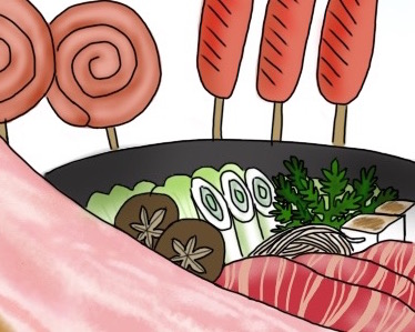 イラストのすき焼きを再現した夜ごはん おうちごはんとおかしとねこ Powered By ライブドアブログ