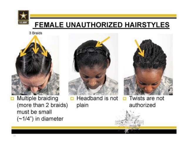 黒人女性兵士のヘアスタイルに関する軍規は論争を引き起こします Kdol