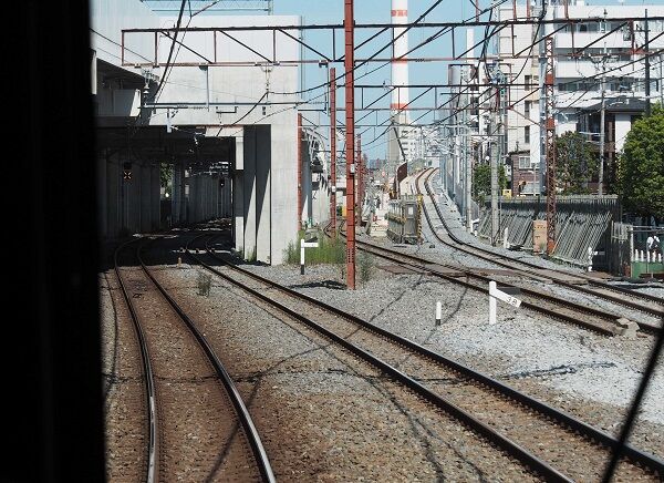 モハメイドペーパーの 何が出てくるか２ 東武鉄道竹ノ塚駅付近の上り急行線高架化