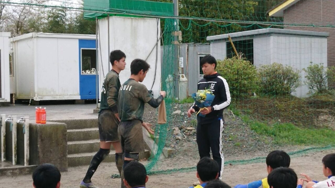 満留gkコーチ退任式 鹿児島城西高校サッカー部 応援ブログ