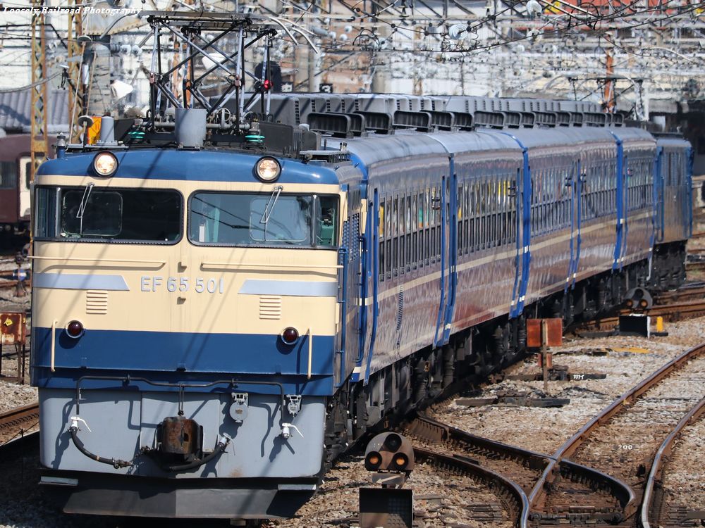 9/24撮影記 回9850レ・9835レ・9836レ EF65 501+12系+EF60 19 団体臨時