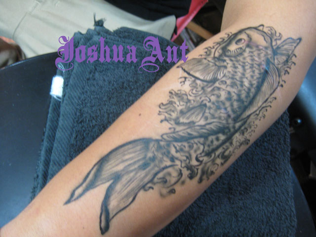 鯉のボディーペイント Body Custom ジョシュアアント