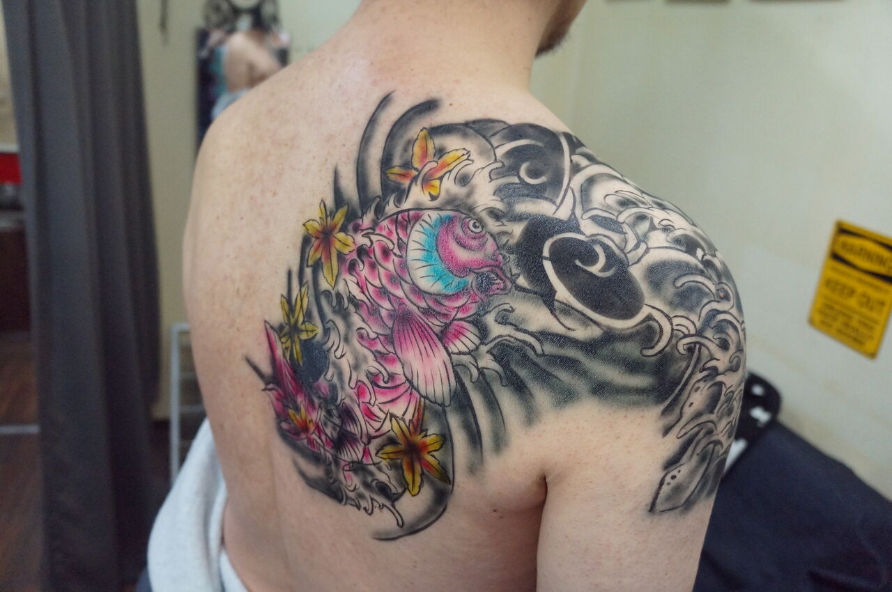 大きめ本格的和彫り風ボディーペイント Body Custom ジョシュアアント