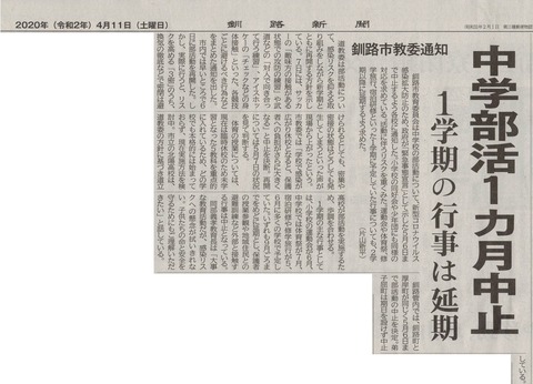中止!
