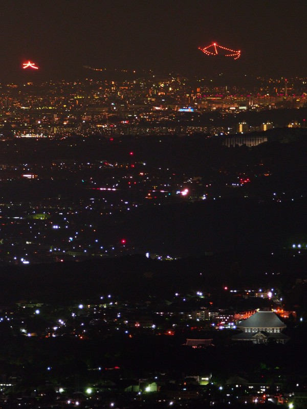 京都五山送り火12 東大寺大仏殿とのコラボを龍王山から遠望 Jp3pzd S Photo Diary 京都五山送り火12 東大寺大仏殿とのコラボを龍王山から遠望 Jp3pzd S Photo Diary