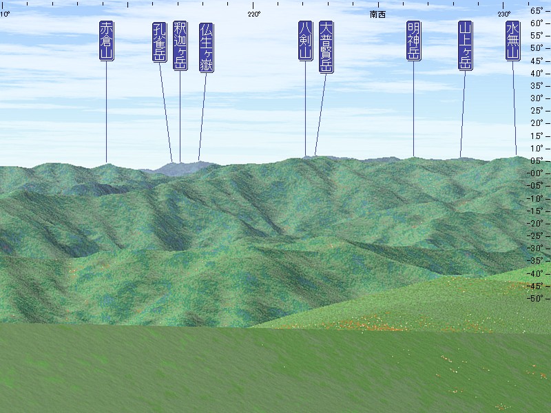 霧氷の三峰山2010 (3)山頂からの眺望 : jp3pzd's photo diary
