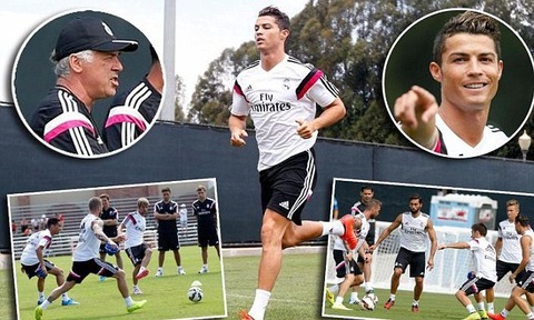 ◆リーガ◆クリロナ他レアル・マドリーＷ杯休暇組練習合流　デル・ピエロが訪問し談笑する場面も！