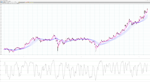 225先物つなぎ足　日足チャート