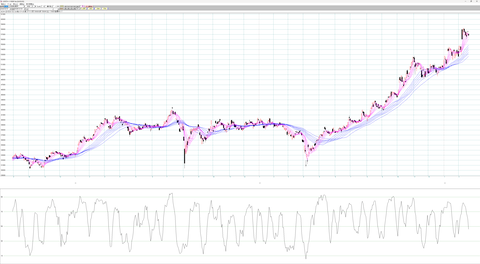225先物つなぎ足　日足チャート