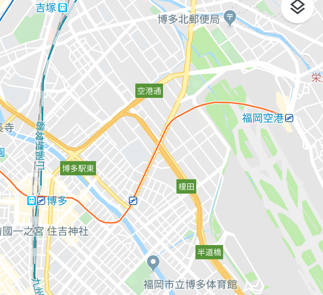 駅 から 地下鉄 空港 博多 福岡