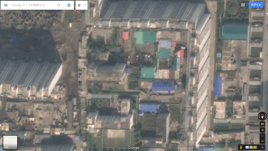 北朝鮮 平壌の高層ビル群がハリボテだとグーグルマップで判明 じゃぱそく