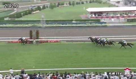 【競馬】札幌日経OP　ブローザホーンが6馬身差の大楽勝