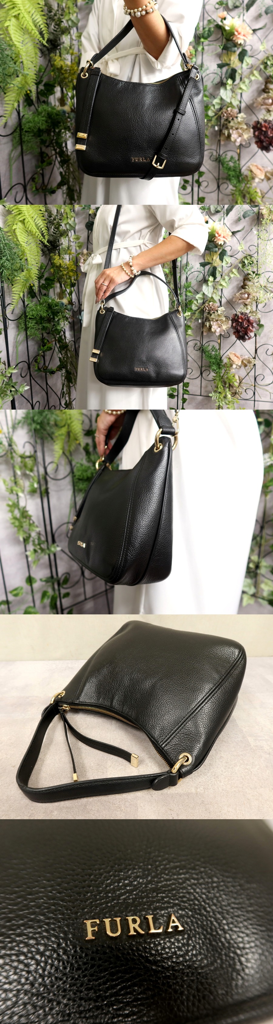 ○超美品○FURLA フルラ○シエナ○ロゴ金具○カーフ レザー 本革○2way 
