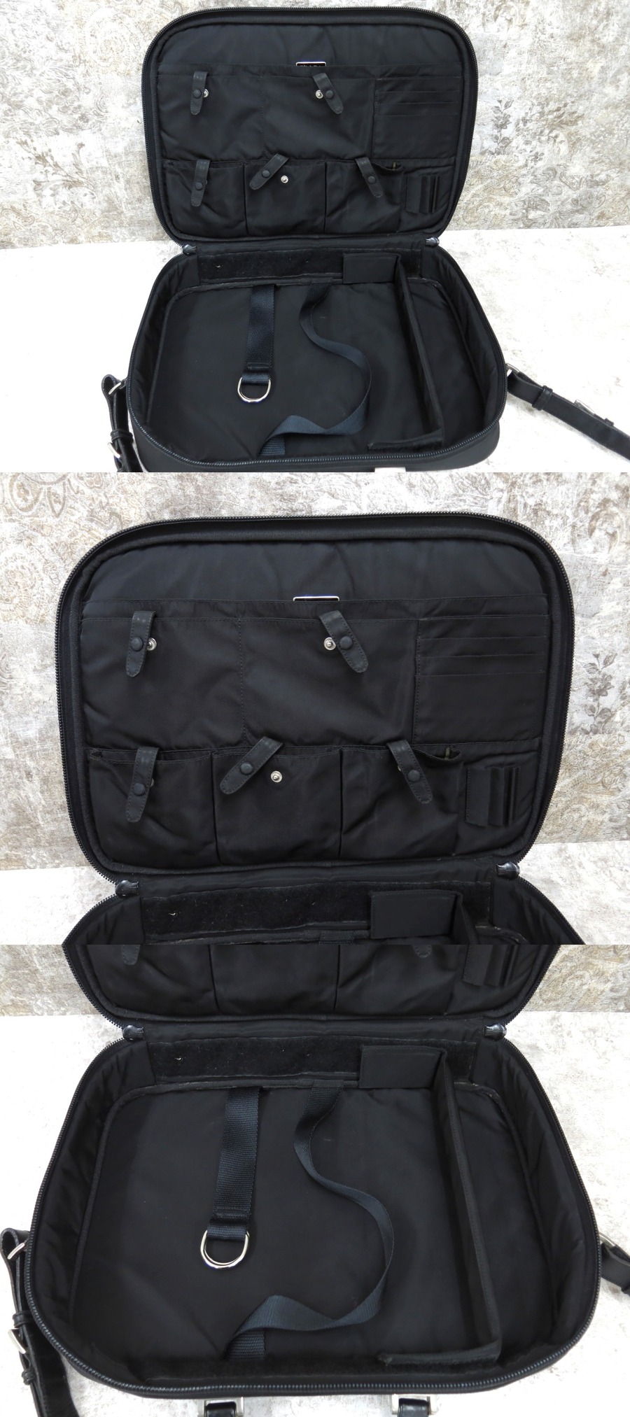 ✨️極美品✨️ PRADA プラダ ビジネス メンズ ハンドバッグ ブラック