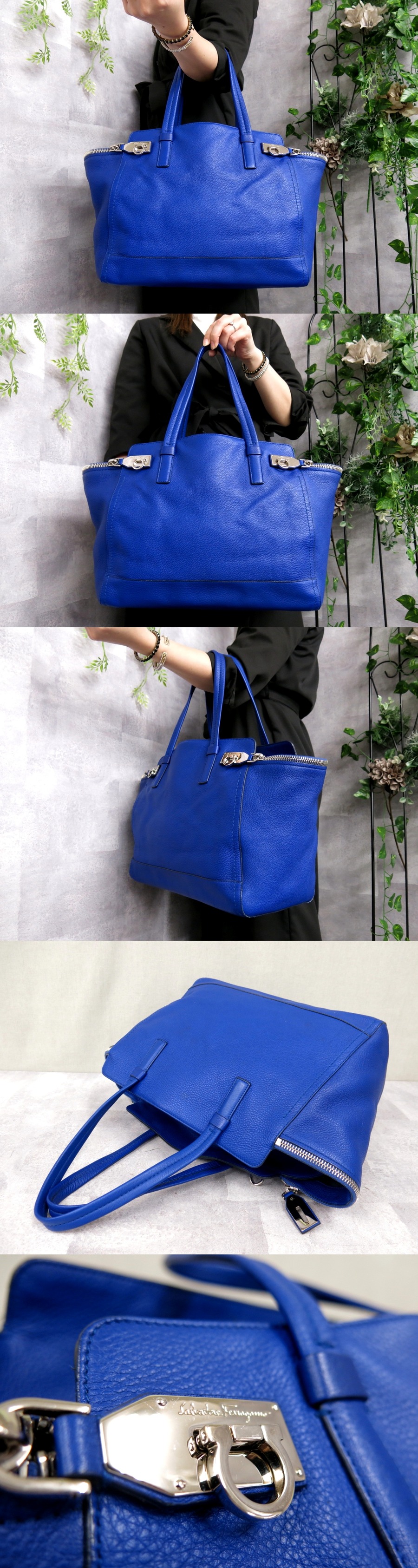 ○超美品○Salvatore Ferragamo フェラガモ○ガンチーニ○カーフ
