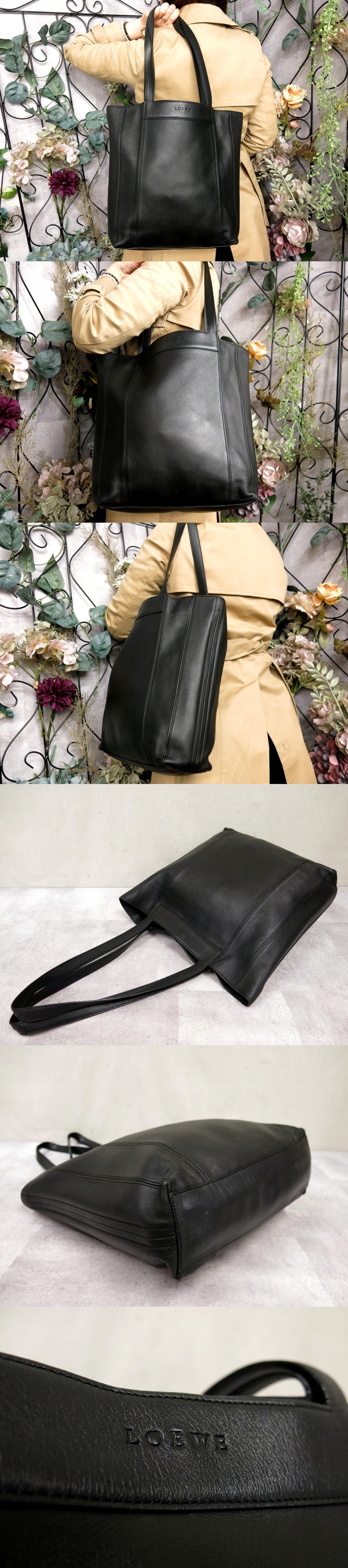 ○超美品○LOEWE ロエベ○ロゴ型押し○カーフ レザー 本革○ショルダー
