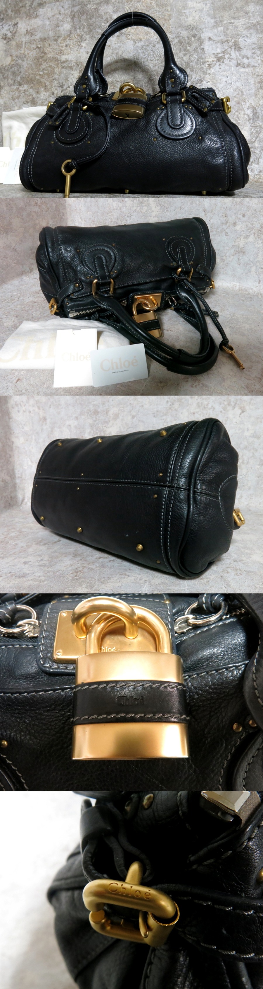 □極美品□新品同様□Chloe クロエ□パディントン□レザー 本革 