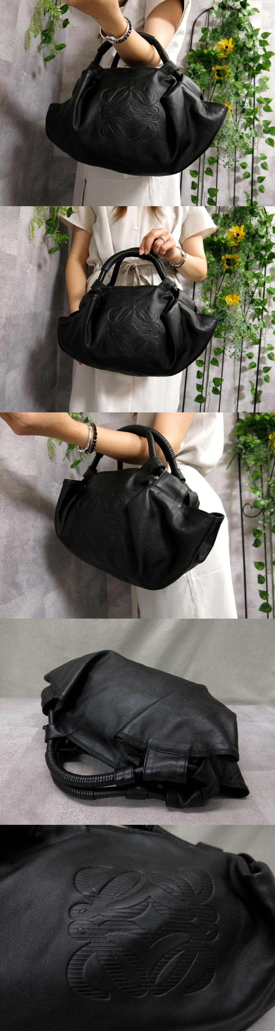 ○超美品○新品同様○LOEWE ロエベ○アイレ○アナグラム ロゴ型押し