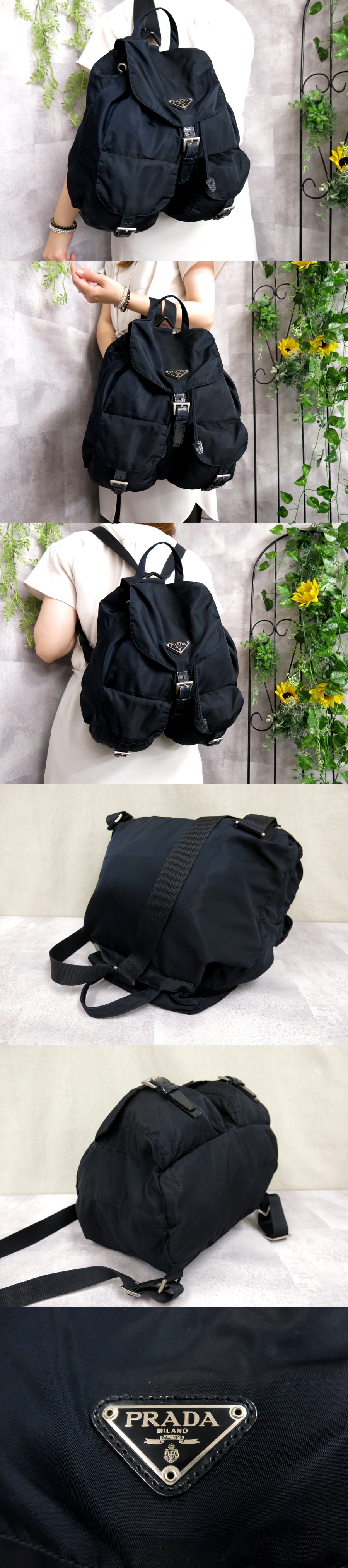 豊富な，高品質 ○超美品○PRADA プラダ○ポコノ ナイロン カーフ