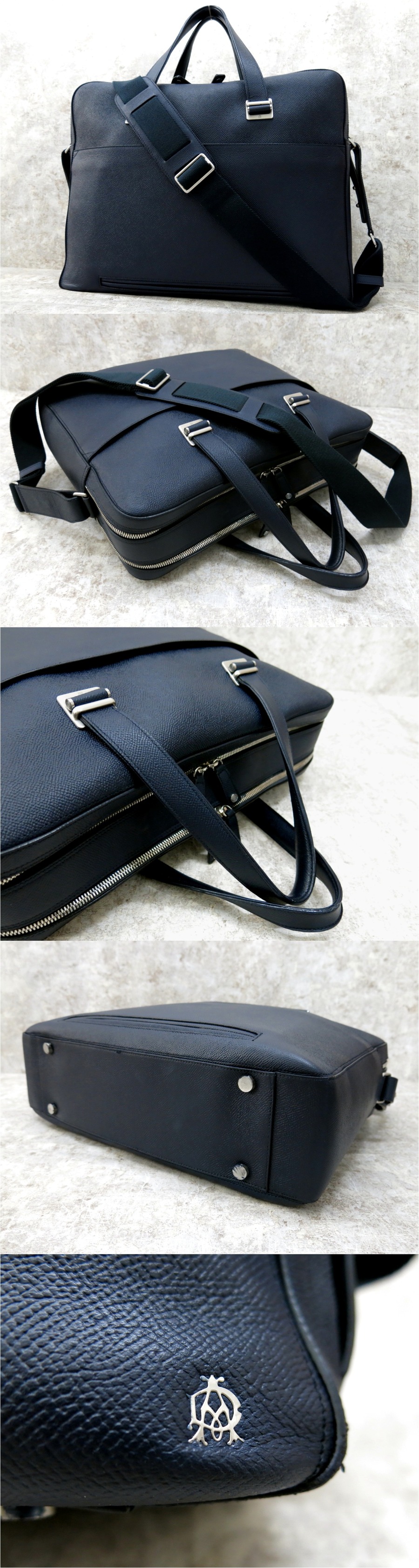 【美品】dunhill ダンヒル 本革2wayブリーフケース 黒 A4可 楽天市場】ダンヒル ブリーフケース メンズ カドガン ビジネスバッグ