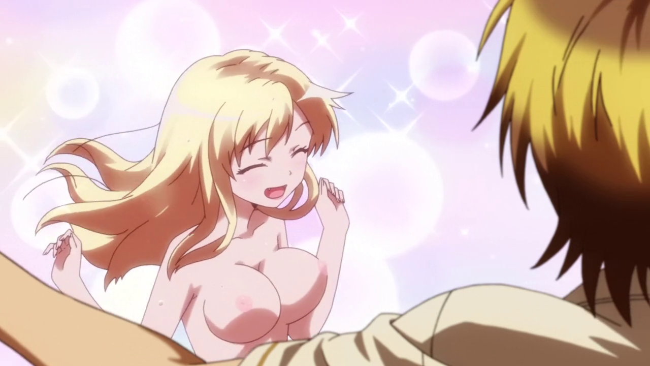 Her body relaxed in contentment