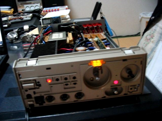 mobile-ThinkPad fan:ONKYO A-907X： intec205用AMPのリレー他部品を交換・メソテ？しました．．．
