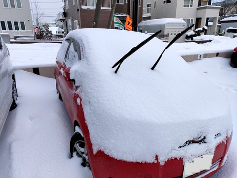Vitz積雪状態2