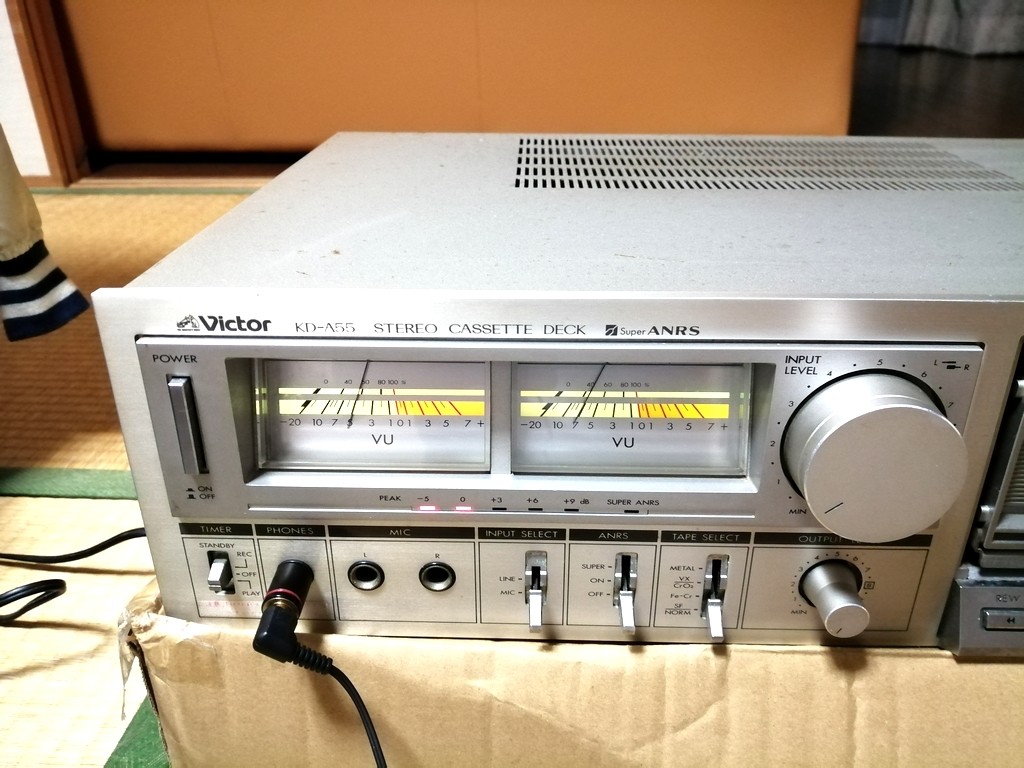 トップ VictorのカセットデッキKD-A55修理品動作OK