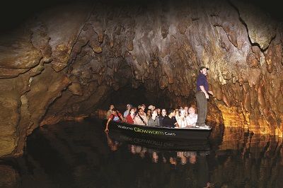 WCC Boat in Glowworm Cave